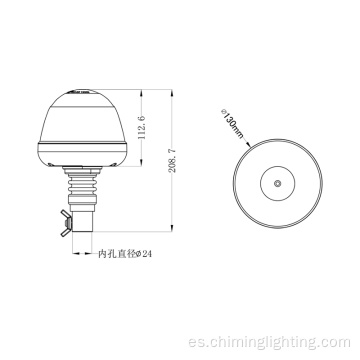 luces de advertencia de aviación de luz estroboscópica industrial